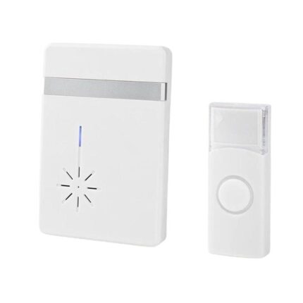 Sonerie fara fir, Nedis, ABS, LED, IP44, Alb