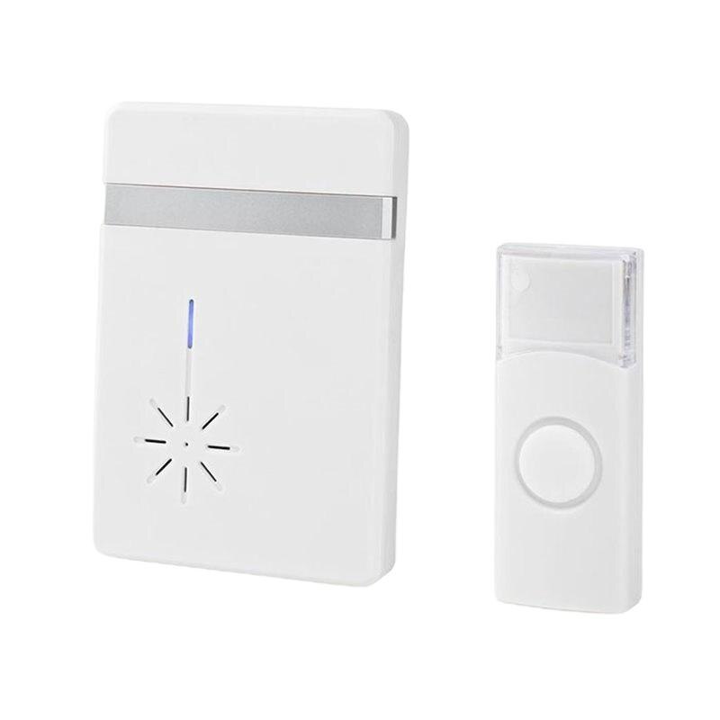 Sonerie fara fir, Nedis, ABS, LED, IP44, Alb