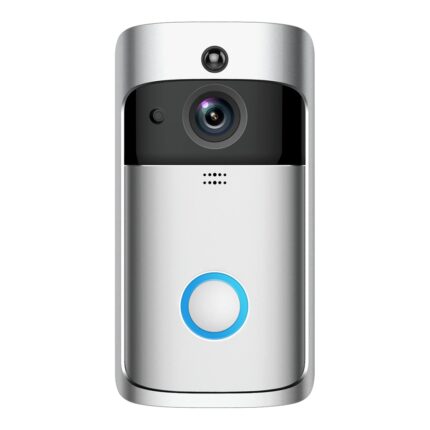 Sonerie video Wifi 720p cu vizualizare pe Smartphone cu Android sau IOS, salvare pe card SD, cu acumulatori sau la priza cu incarcator 5V 1.5A BMG