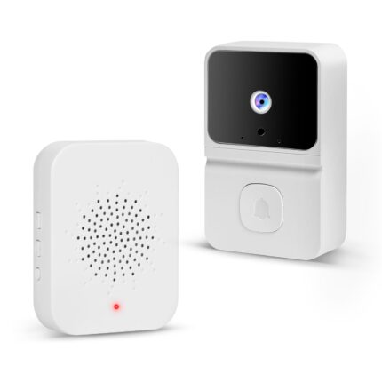 Sonerie Video Smart Mercaton®, Fara fir, Wifi, Baterie incorporata, Camera Video HD 720P, Microfon bidirectional, Night Mode, Antifurt, Alb