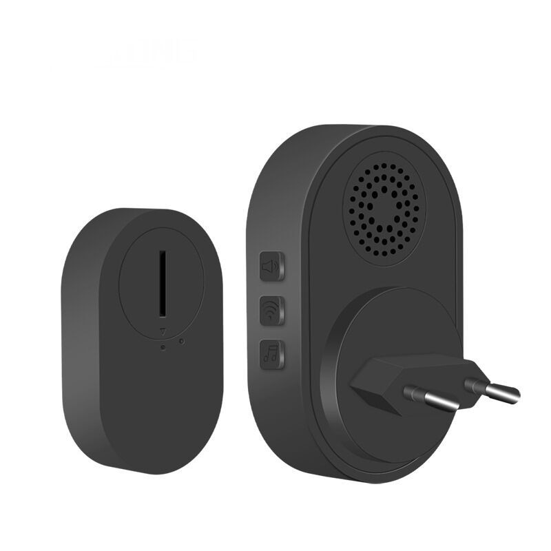 Sonerie fara fir, Sunmostar, 5 niveluri, Indicator LED, Negru