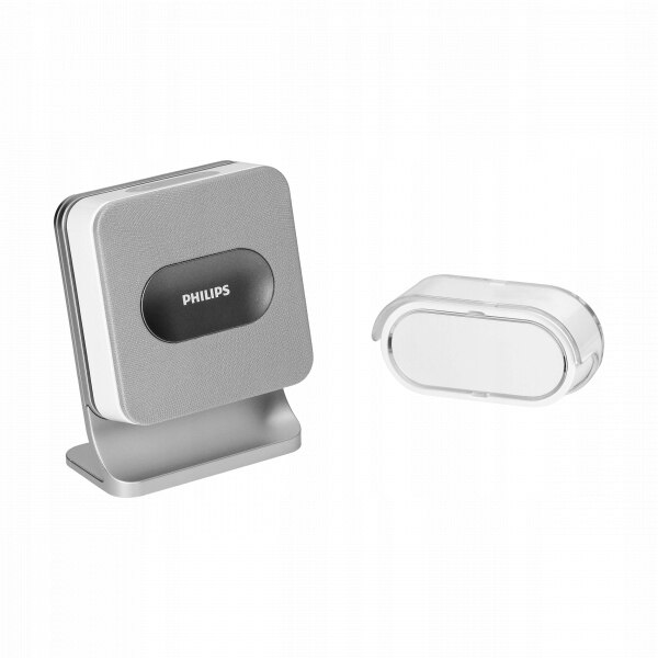 Sonerie fara fir, Wireless, 8melodii, Raza de operare 300M, Argintiu, Philips