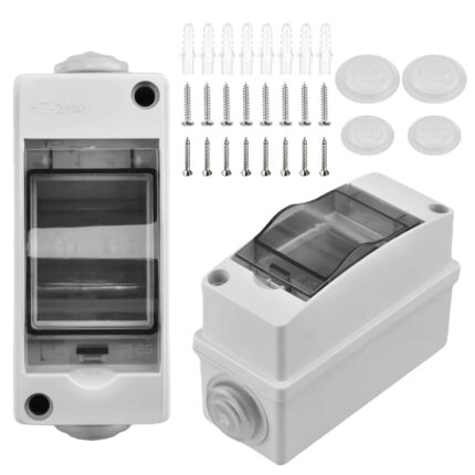 Panou electric din 2 piese, ZPSNDP, ABS, IP65, 2 module, Alb