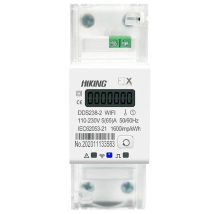 Contor inteligent monofazat, Smart Life Tuya, sina DIN, 65 A, WIFI, 110-230V 50/60Hz, FusionTechX®