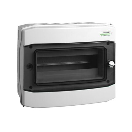 Tablou electric NOARK, 1 rand, 12 module, IP65, plastic, alb