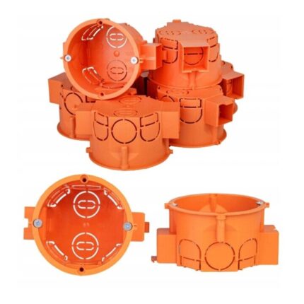 Set 10 cutii de jonctiune, PAWBOL, cu suruburi, portocaliu, 60x42x62 mm