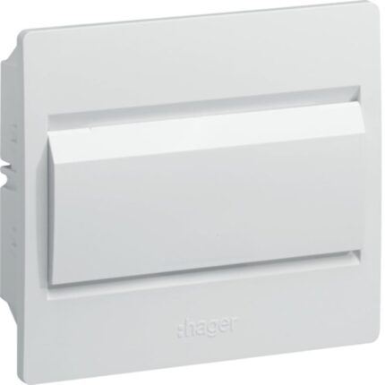 Tablou electric IC2 VR108PP, Hager Polo, 8 module incastrate, IP40, AC 400V/50Hz, 236 x 206 x 91.4 mm, Alb