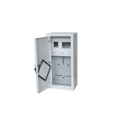 Aparatura pentru contor, Alfako, Otel, 1x1F, Alb