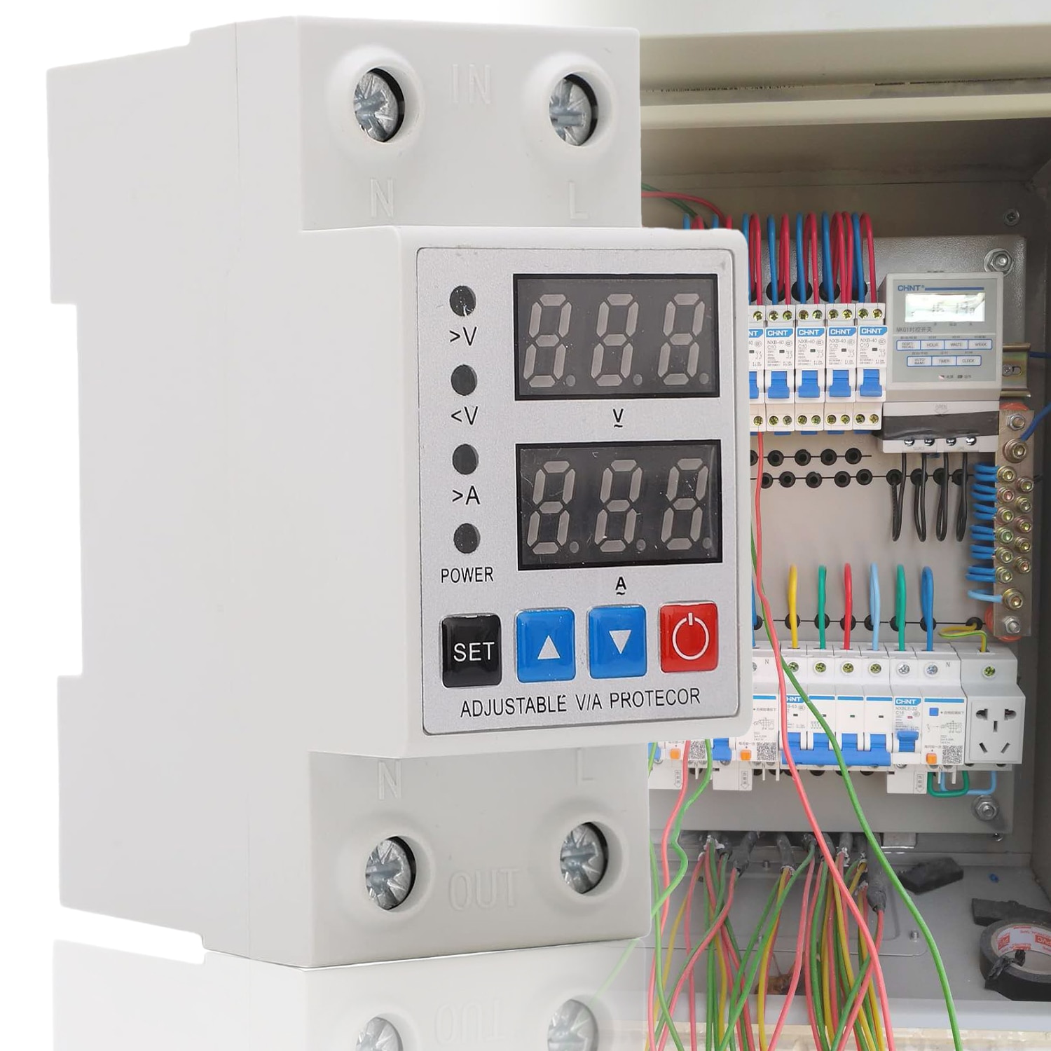 res_7f3011dd3afc765e2936be5a9241c92b Releu monofazic si contor de energie, Excitat®, reglabil, digital, 63A, 230V, protectie supratensiune si suprasarcina, Alb