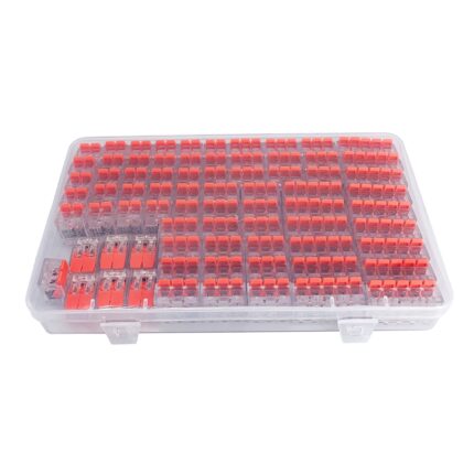 Set 75 bucati Conectori rapizi pentru conductori electrici, Zggzerg, 35 piese cu 2 pini, 25 piese cu 3 pini, 15 piese cu 5 pini, 32 A, 450 V, Portocaliu