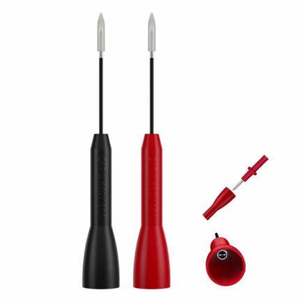 2 varfuri de masurare, Elektroweb, 1mm, Negru/Rosu