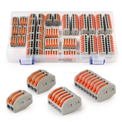 Set 35 Conectori rapizi, Reglete rapide cu levier pentru instalatii electrice cu 2, 3, 5 si 8 pini, tip 222