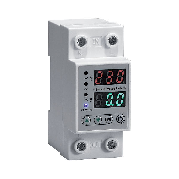 Releu monofazat digital de monitorizare si protectie subtensiune, supratensiune si supracurent, 230V, amperaj 63A, IP20, 2 module