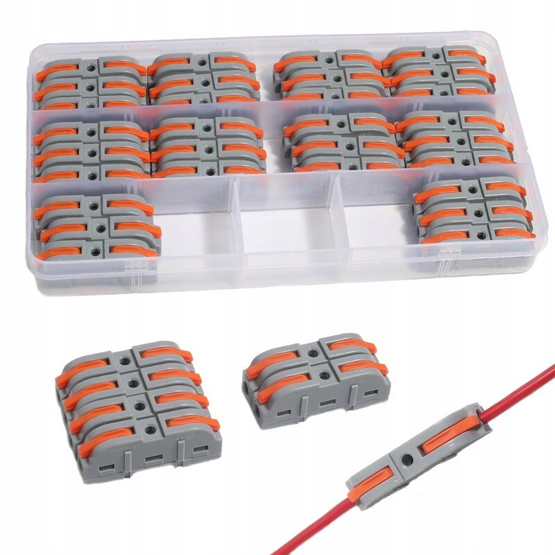 Set conectori Zree, ignifug, cupru, 450V 32A, multicolor, 30 buc