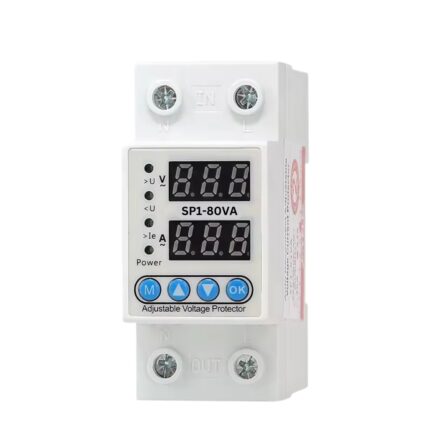 Releu de protectie supratensiune si suprasarcina monofazat 230v reglabil si digital cu recuperare automata, 63A