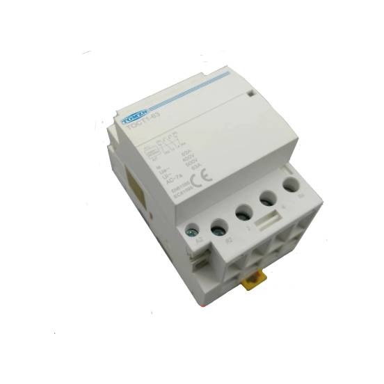 res_739b45d45047c1c2d218476c55623926 Contactor modular TOCT1 4P 63A 2NC 2NO 220V bobina 400V 50/60HZ sina DIN