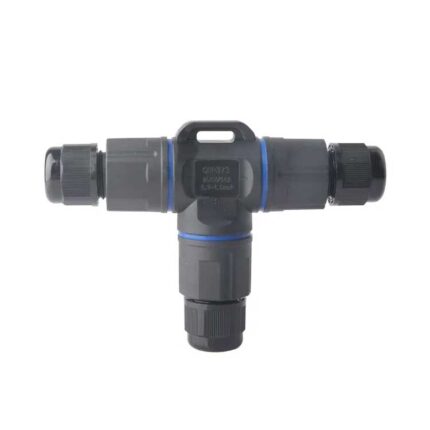 Conector Electric Impermeabil IP68 pentru 3 Cabluri – 2 poli
