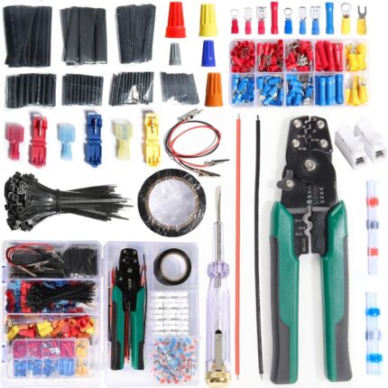 Set mufe termocontractibile pentru cabluri electrice, multicolor, cu carcasa transparenta