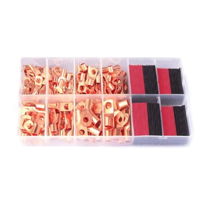 Cutie 120 papuci conectori electrici din cupru, JENUOS®, diverse marimi, Multicolor