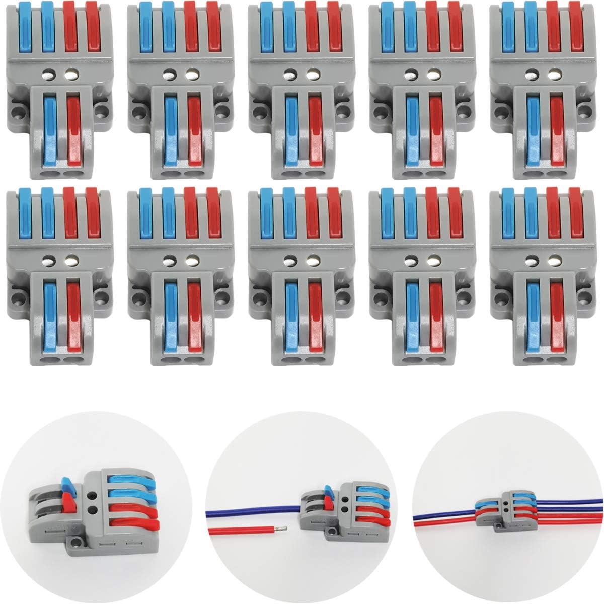 res_a4fd5826793f4985f2dc7d4444a0d58f Set 10 borne conectare cabluri, Tovbmup, 250V, 32A, plastic
