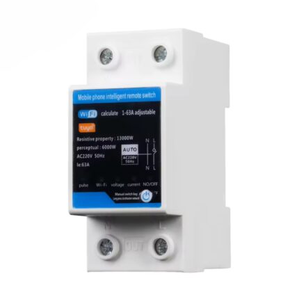 Contor de energie Tuya Smart WiFi, releu de protectie supra/subtensiune, protectie scurgeri tensiune reglabil 1-63A monitor energie de mare precizie