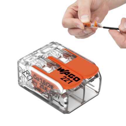 Clema rapida, WAGO, 2x0.2-4 mm2, conector, 1 buc