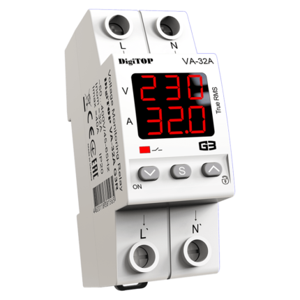 Releu de protectie tensiune monofazat DigiTOP VA-32A G3R