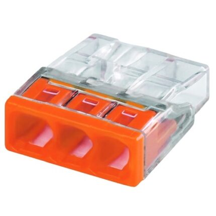 Conector Wago, 3 poli, 2,5 mm, 24A, 450V