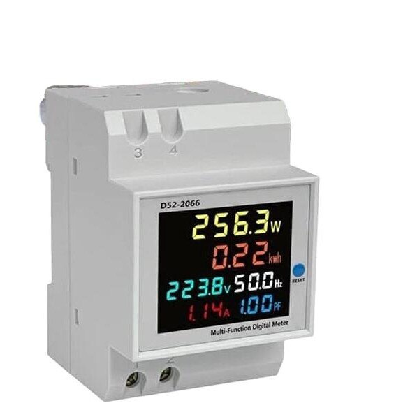 Releu electric digital pentru sina DIN, QttvbTna, inalta precizie, AC 300V
