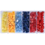 Set 120 bucati Conectori pentru conductori electrici tip T, plastic, multicolor