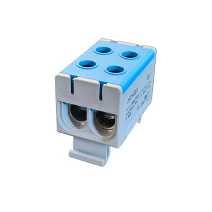 Clema de Derivatie 2P Albastru cu Fixare pe Sina DIN, pentru Conductor 2.5-50mm², Max. 1000VAC/1500VDC, 160A