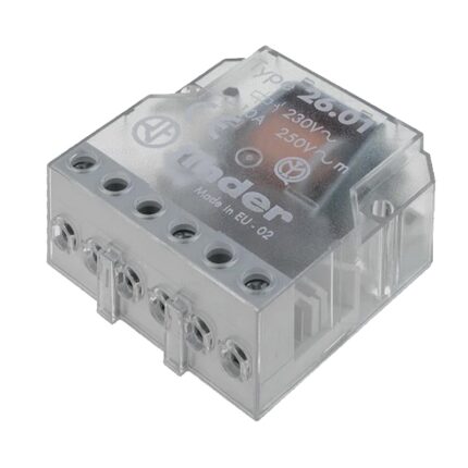 Releu Finder pas cu pas, montare in doza, 2 secvente, 230V CA, 2ND, 10A