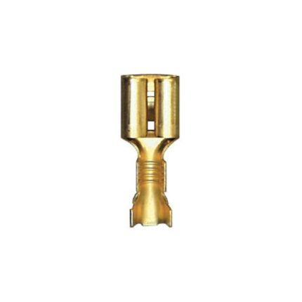 Set 30 papuci electrici Restagraf, neizolati, 6.35 x 0.8 mm (1 - 2, 5 mmp), pentru conectori standard, din alama