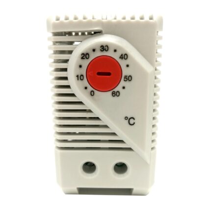 Termostat tablou electric, montare pe sina Omega, pentru incalzire, contact NC 0-60 grade 10A IP20