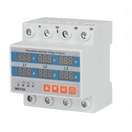 Releu trifazic Klass, MR-FVA – 4P/63A, protectie supratensiune si suprasarcina, digital/reglabil