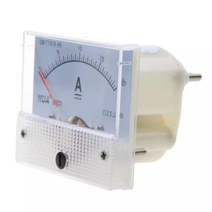 Ampermetru analogic de panou, 20A DC 65x56mm fara shunt