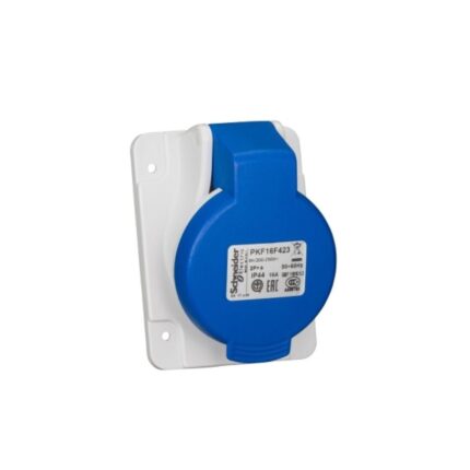 Priza industriala monofazica incastrata Schneider Electric PKF16F423, 3P, 16A, 230V, IP44