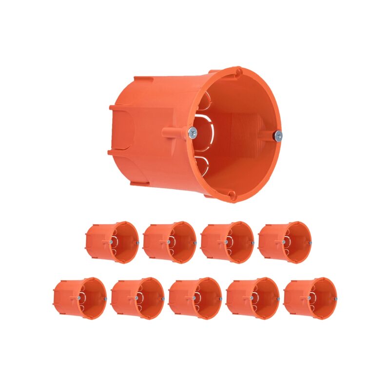 Set Cutie de incastrat fi60 pentru placi de gips-carton, cutie de instalare adanca, 10 buc