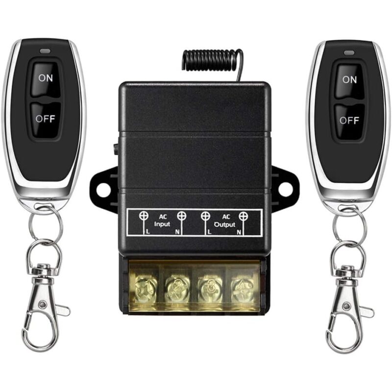 Set Releu fara fir, 328FT 220V/230V/240V/40A, pentru electrocasnice, negru