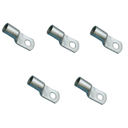 Set 5 bucati papuci de cupru, 16mm x 10.5mm x 11mm, pentru conexiuni intre conductor si elemente aparataj