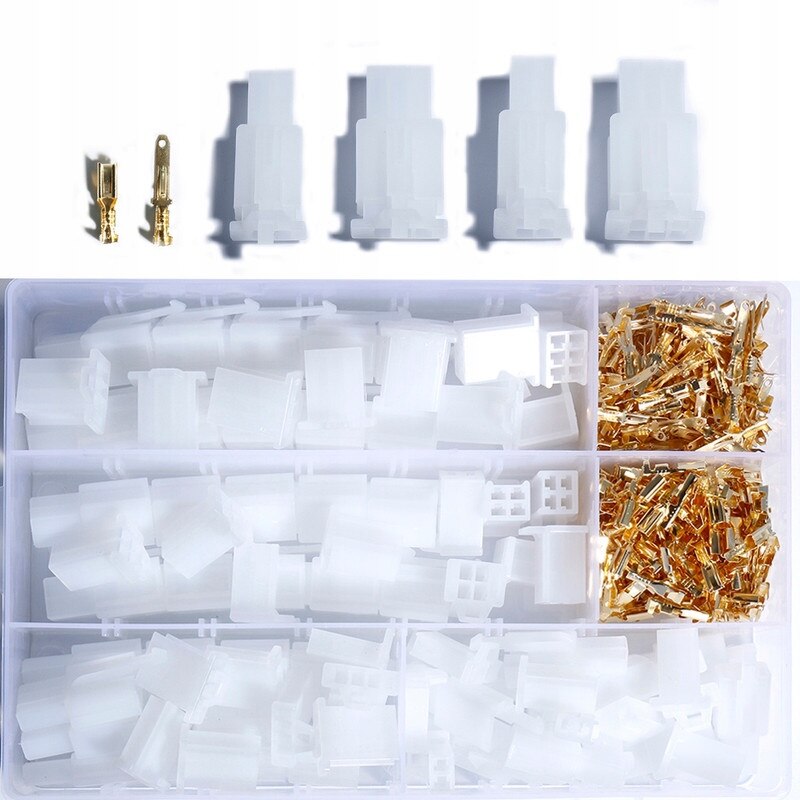 Set conectori Zree, 380 piese, pentru automotive, cutie transparenta