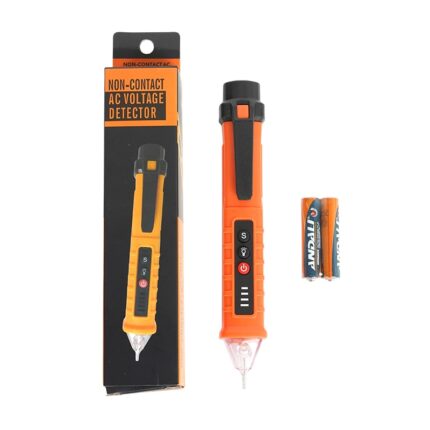 Tester de tensiune fara contact, Jeswo, LED, Portocaliu