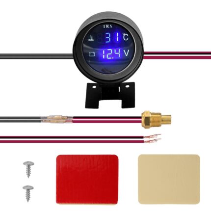 Voltmetru, Afisaj LED, Multifunctional, Negru