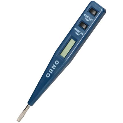 Tester electric universal ORNO OR-AE-13289, afisaj, 5 in 1, test de prezenta, masurare, inductie, continuitate, polarizare DC, Albastru