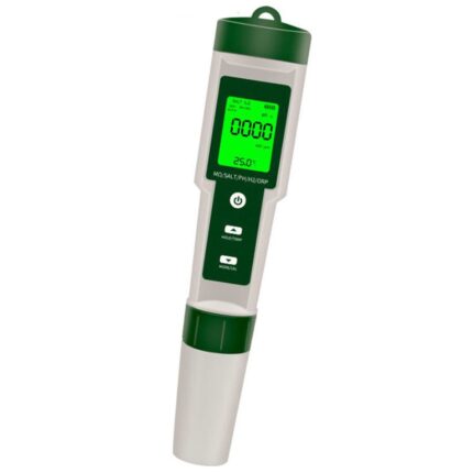Tester Profesional Calitate Apa, Adomnes, 10 in 1 pentru masurat salinitatea/PH/TDS/EC/ORP/SG/Hidrogen/Rezistivitatea/Temperatura/Nivelul nutrient, pentru apa consumata, acvariu, piscina, laborator si altele, cu ecran iluminat
