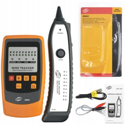 Tester cablu, Benetech GM49, RJ11 RJ45, Detectie la distanta, Multifunctional