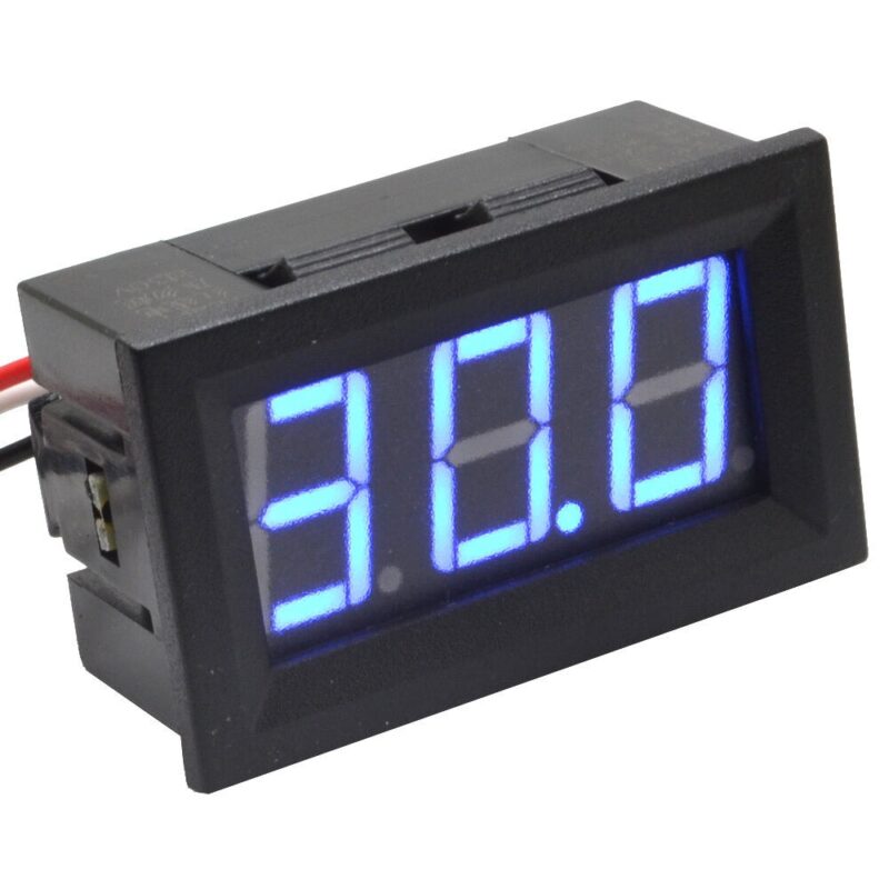 Voltmetru de panou albastru 0.56' 0-100V OKY4092-3-Blue