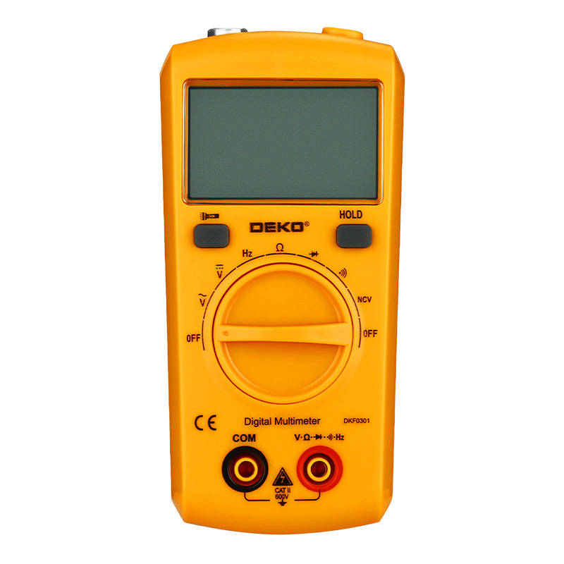 res_c370d7be325f1cc3a0624aa672aac851 Multimetru digital universal Deko Tools DKF0301, Afisaj LED, NCV, Tensiune AC si DC, Rezistenta, Frecventa, Portocaliu