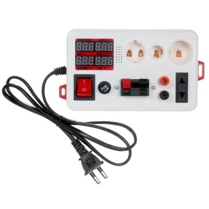 Tester becuri, Uudeals®, Masurare Parametri Electrici, Precizie 0.5%, Alb si Rosu, 17x9.5x4cm