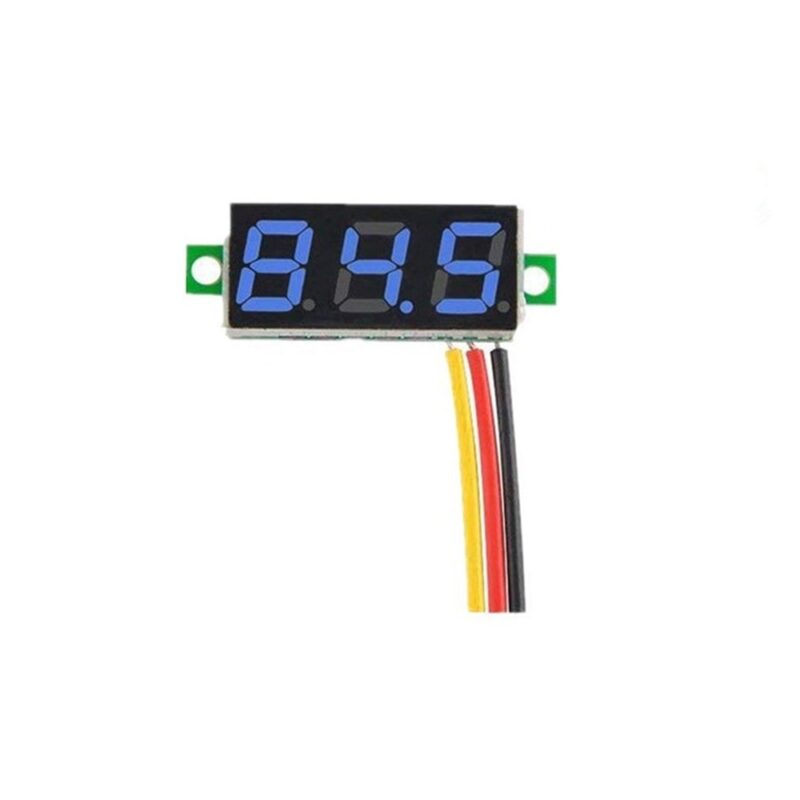 Voltmetru digital albastru 0.28" 0-100V DC 3 fire OKY4094-1-Blue
